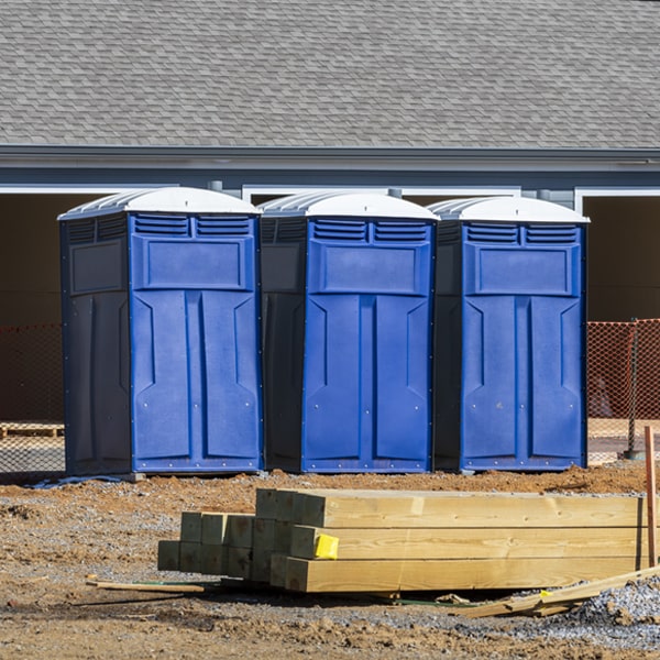 is there a specific order in which to place multiple porta potties in McClelland IA